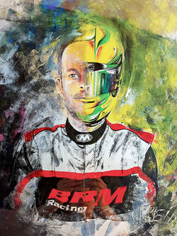 PASSION KARTING / ACRYLIQUE SUR METAL
