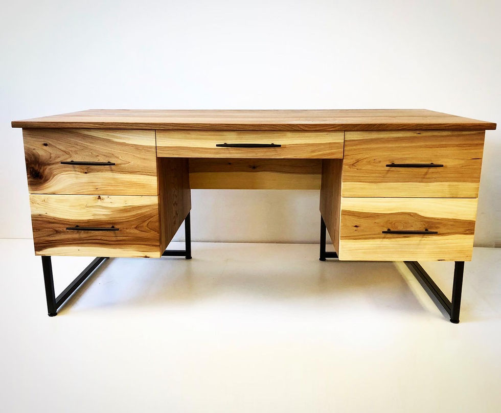 Matthew Jarmer Fine Furniture Lawrence KS American and Red Elm desk