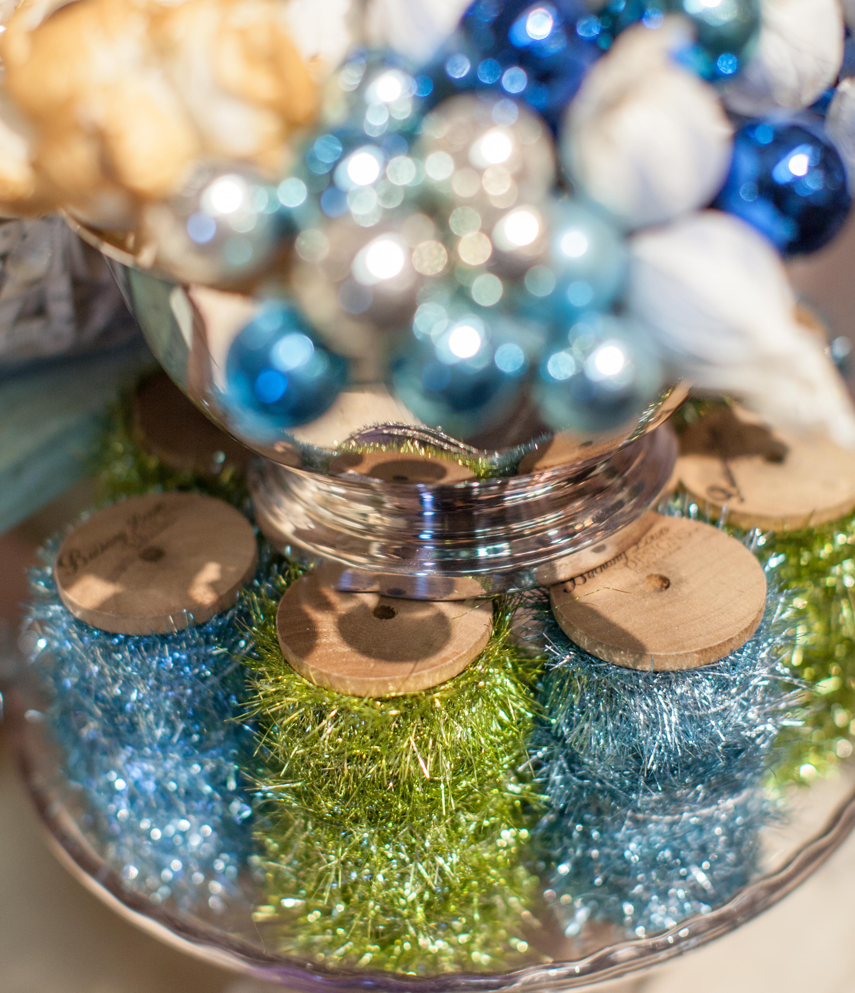 Tinsel and ornaments