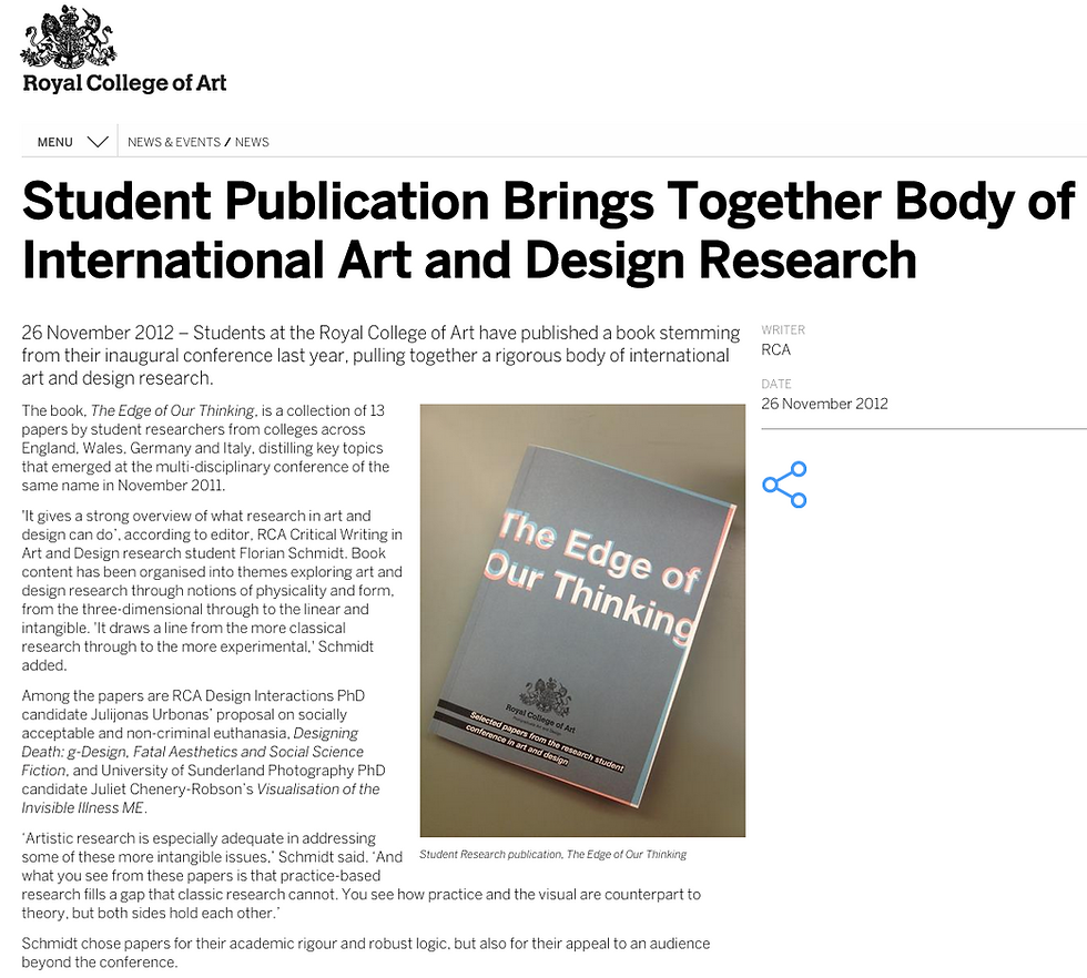 Royal College of Art Journal