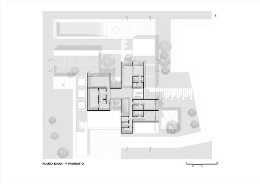 Figura 26:Planta baixa do segundo pavimento; Disponível em Archdailly
