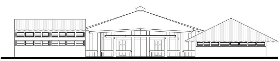 Figura 18: Fachada posterior. Fonte: Júlia Huff.