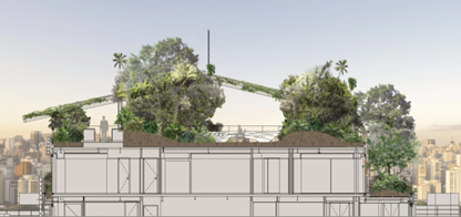 Figura 30: corte da cobertura.