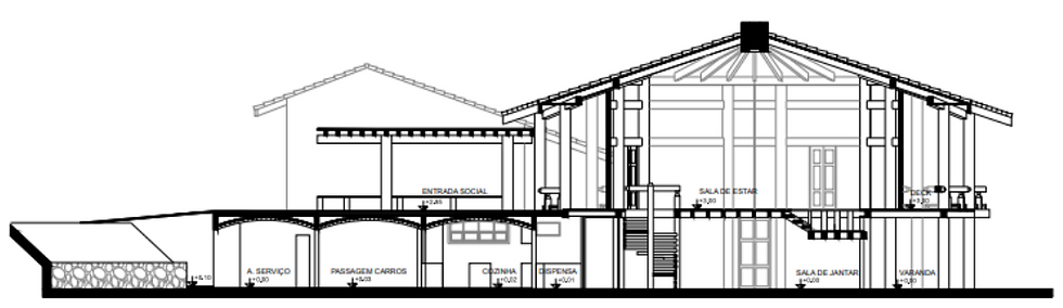 Figura 21: Corte AA. Fonte: Júlia Huff.