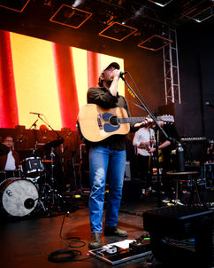 Fleet Foxes playing the Brisbane Riverstage, photo by Chris Searles