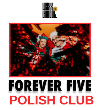 Festive Polish Club promo shot from 2025 for album Christmas Stinks!