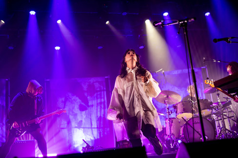Sharon Van Etten & The Attachment Theory on stage at The Tivoli in Brisbane