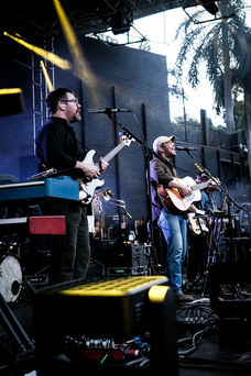 Fleet Foxes playing the Brisbane Riverstage, photo by Chris Searles