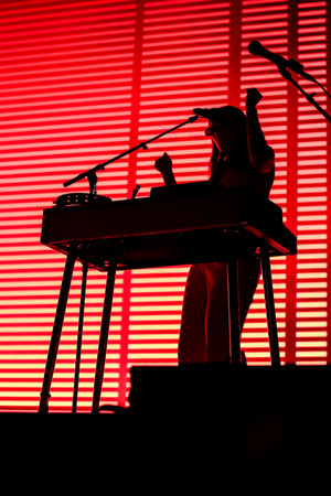 Jungle playing live in Brisbane at the Fortitude Music Hall