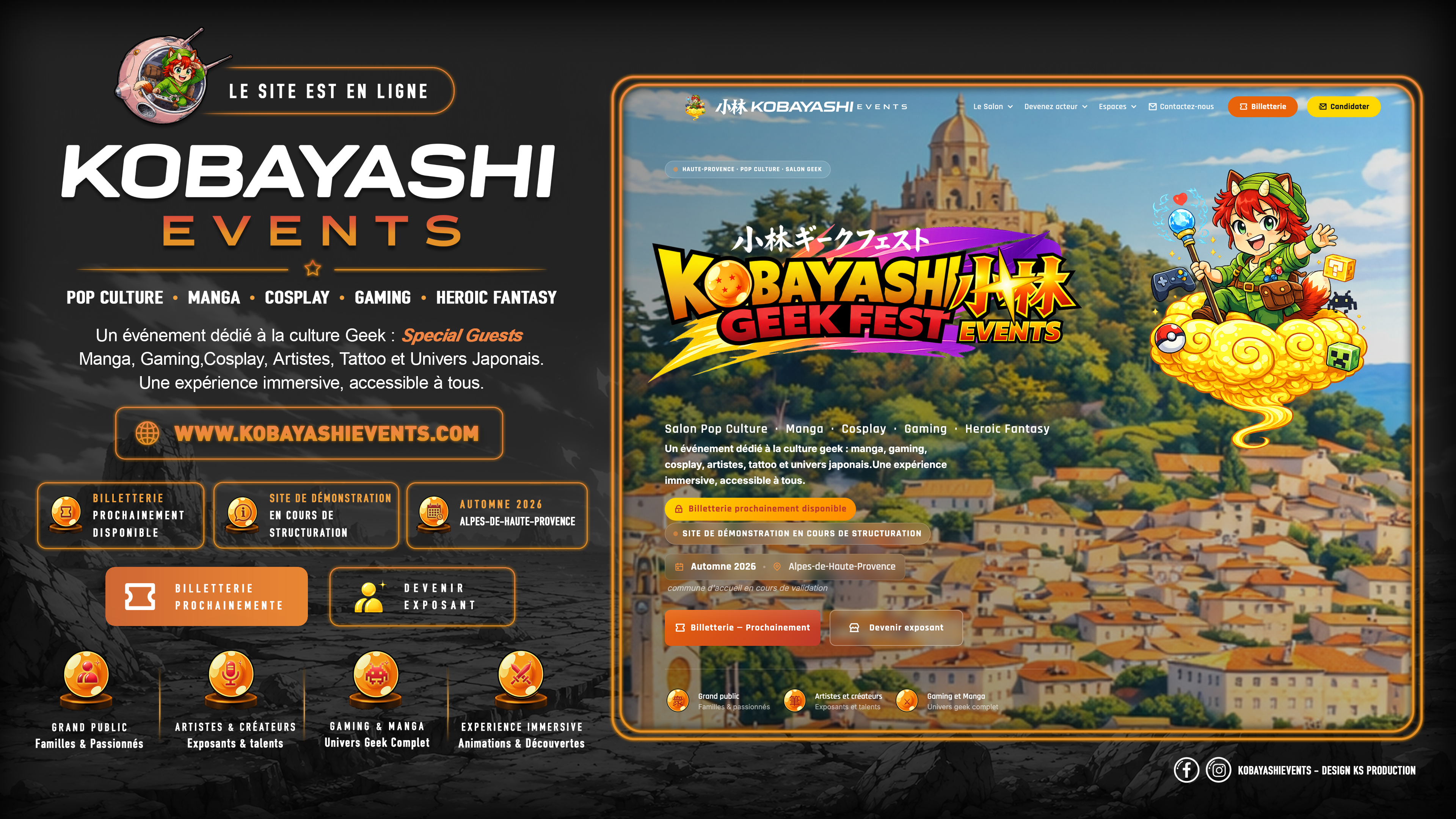 Kobayashi Events est en ligne