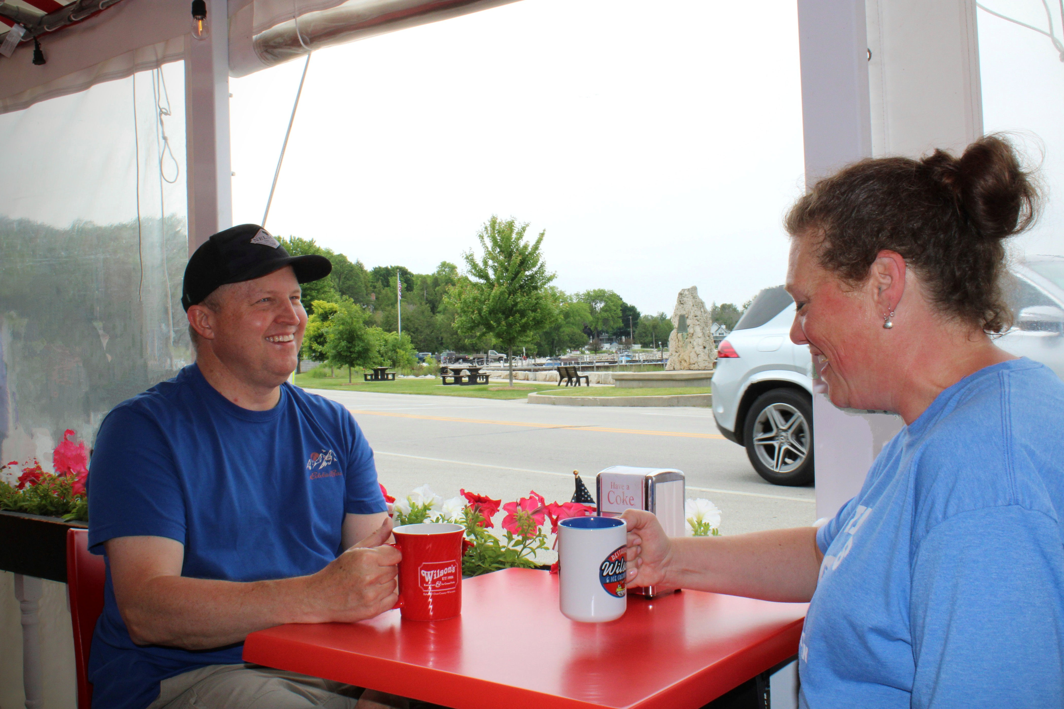 Red Diner Mug with Classic Logo