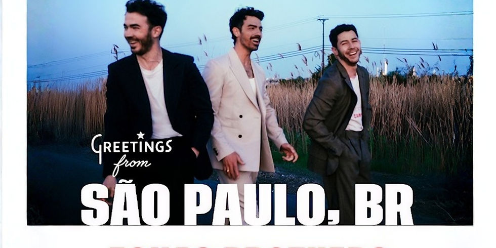 Jonas Brothers anunciam show de sua tour de 20 anos no Brasil