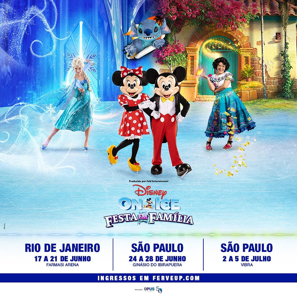 Disney On Ice retorna ao Brasil com apresentações no Rio de Janeiro e São Paulo em 2026