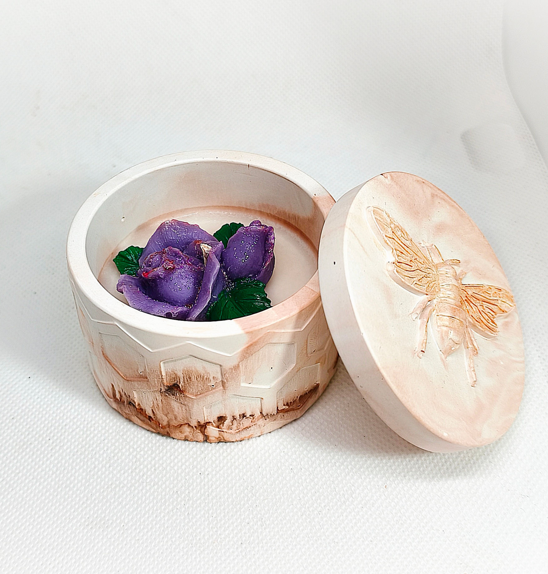 Χειροποίητο Φυτικό Αρωματικό Κερί σε Βάζο Πορσελάνης