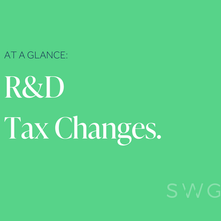 R&D Tax Changes: At a Glance