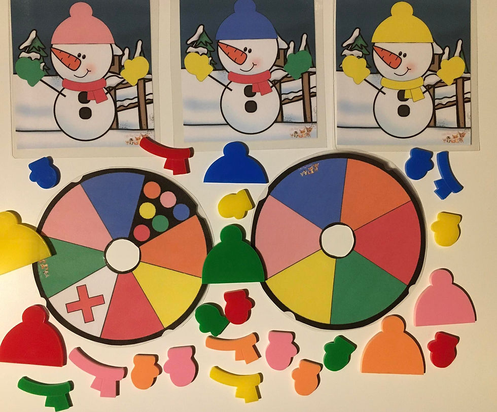 Thumbnail: Spel met winterkledij - acrylaat kledij + bundel