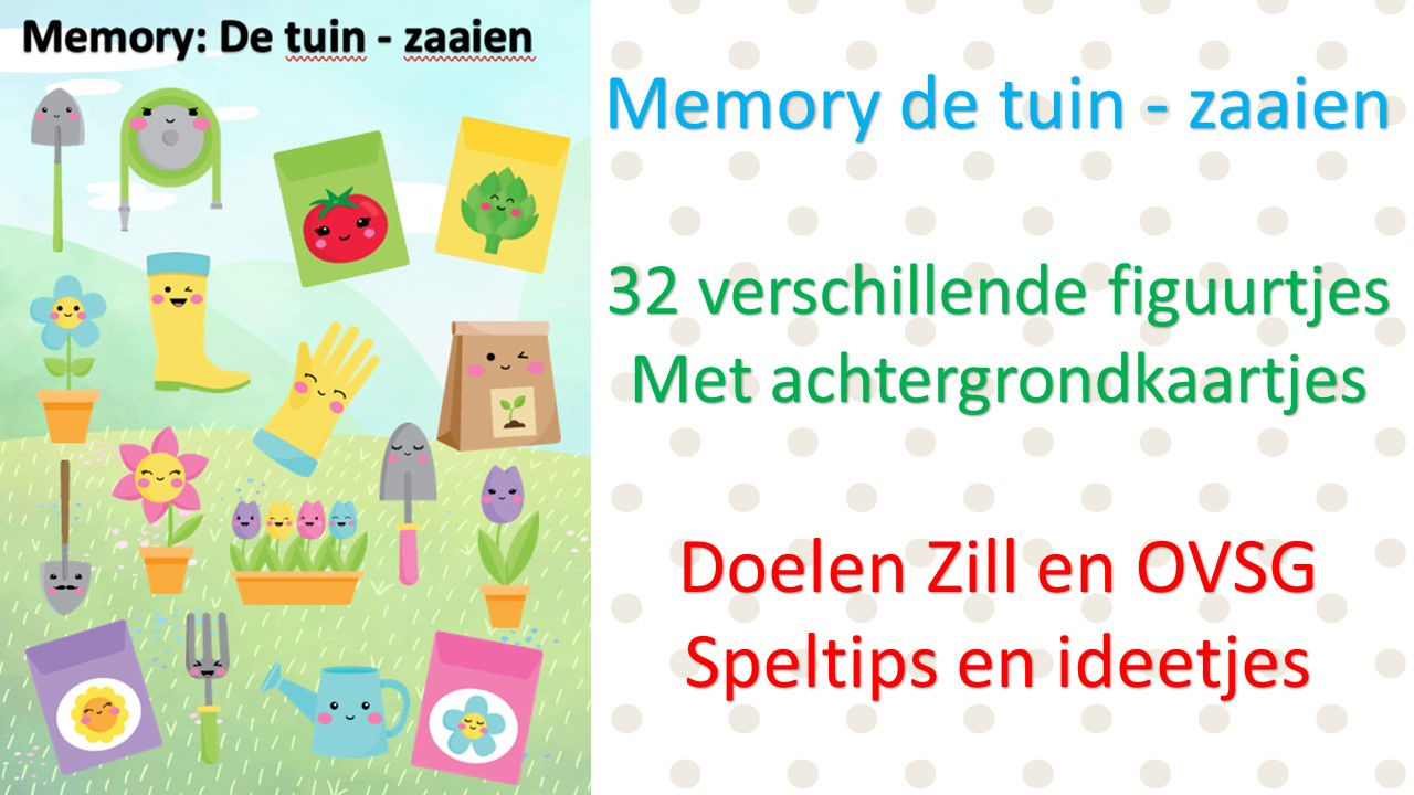 memory - de tuin - zaaien