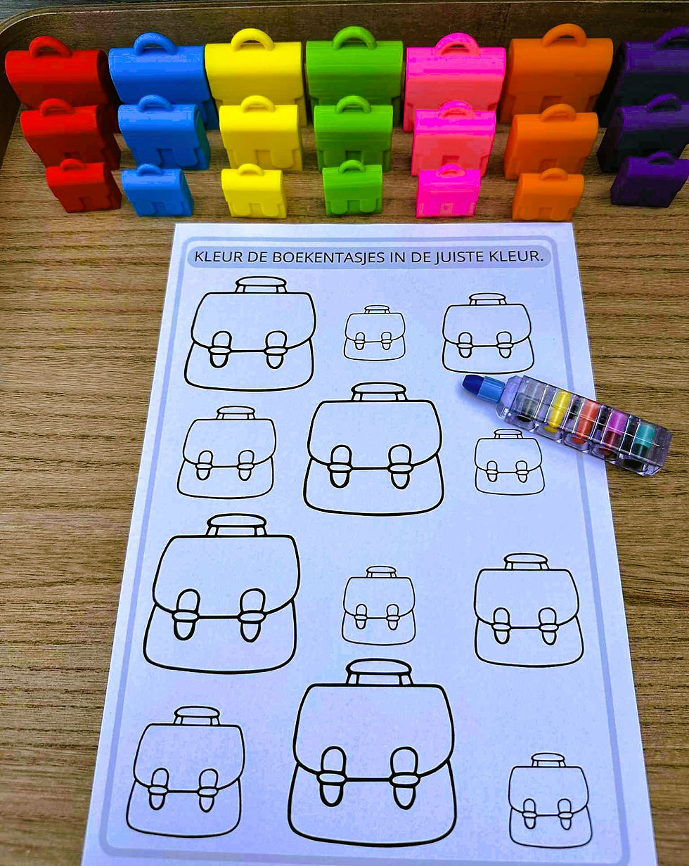 Thumbnail: digitale spelbundel - sorteerboekentasjes