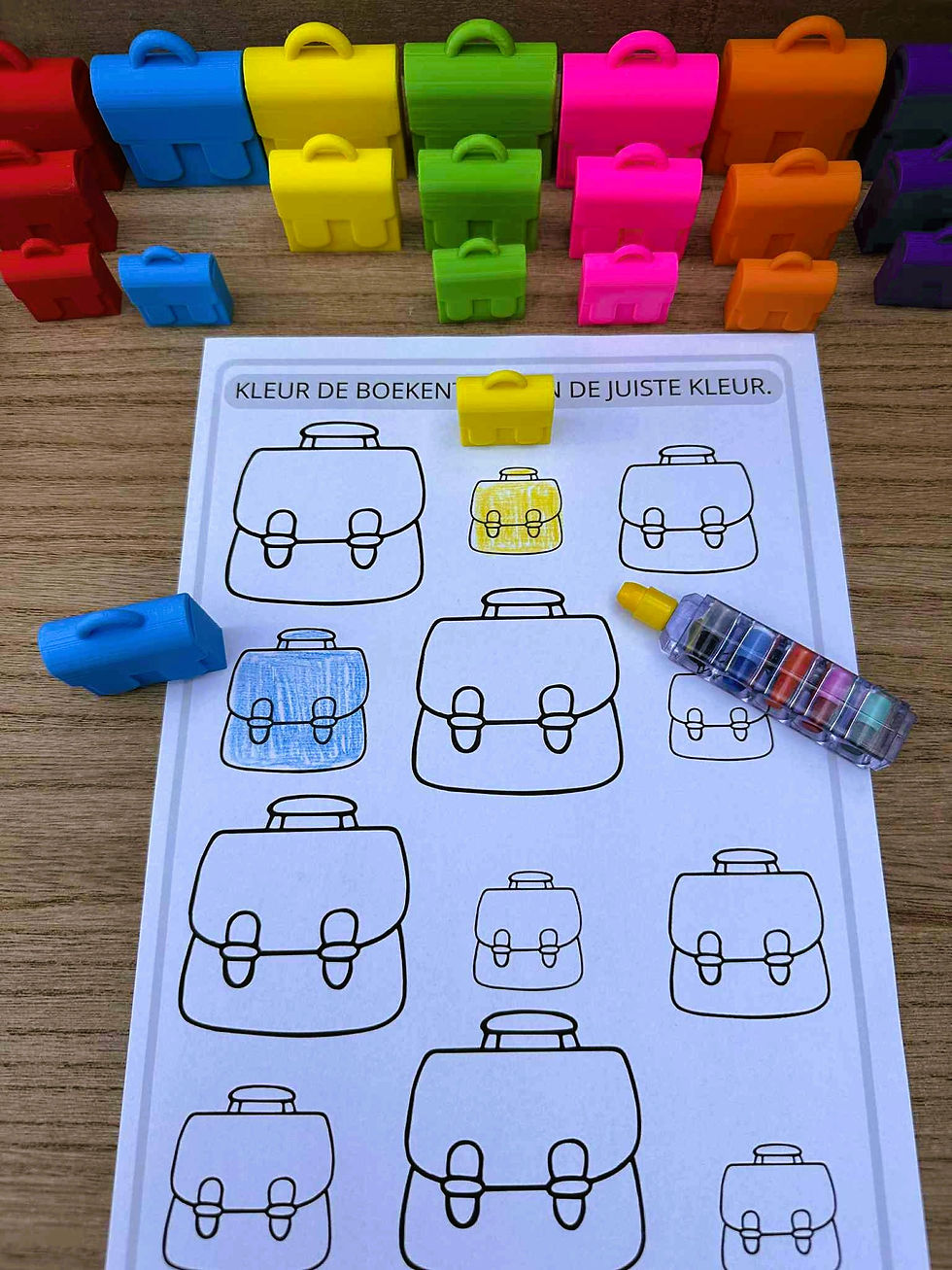 Thumbnail: digitale spelbundel - sorteerboekentasjes