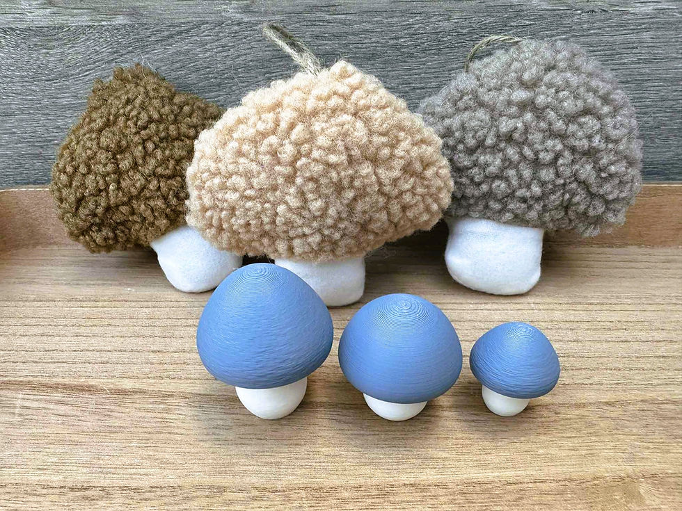 Thumbnail: Mega set kleurrijke paddenstoelen - voordeelset