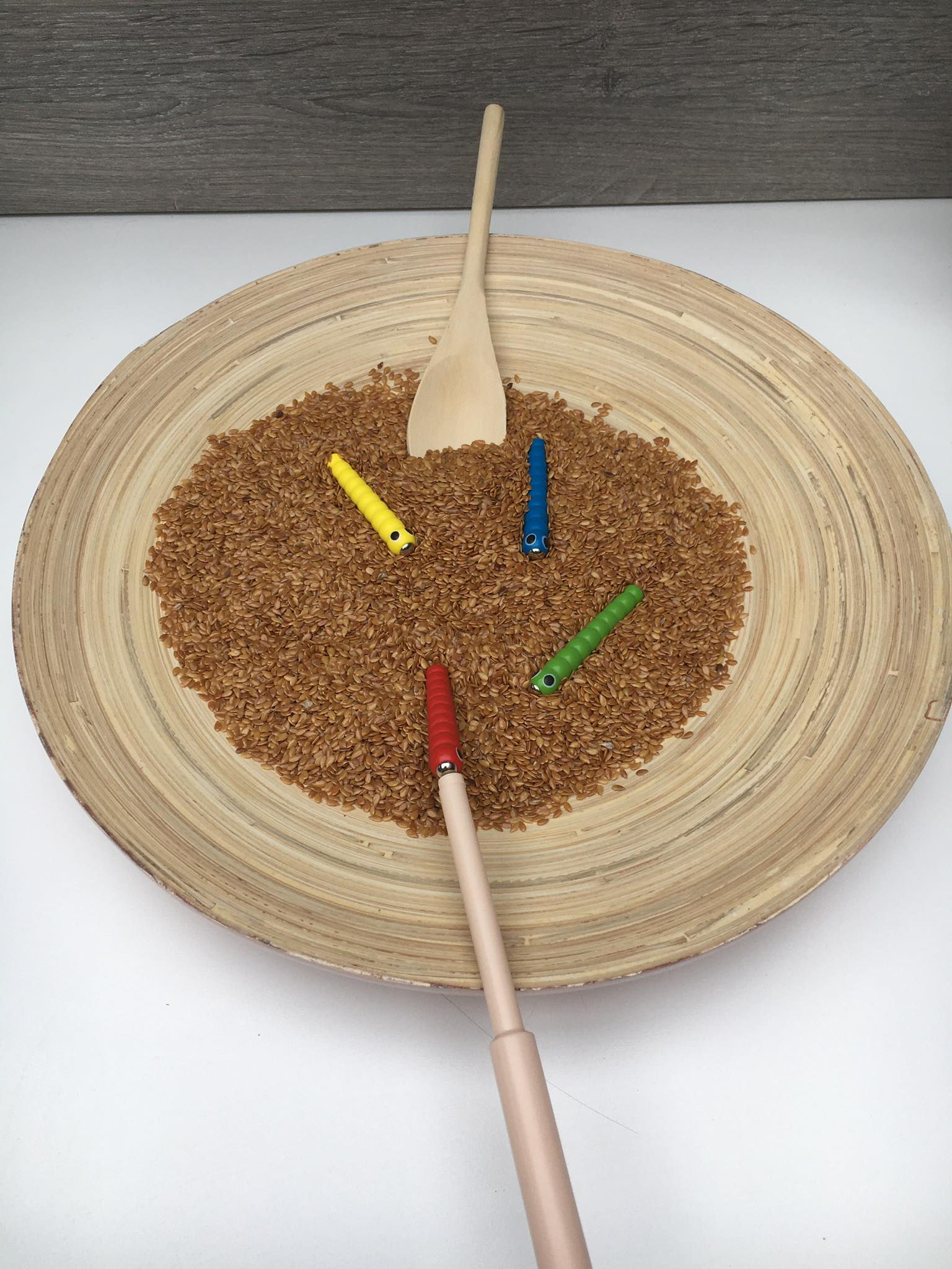 Bamboe schaal - pastel roze