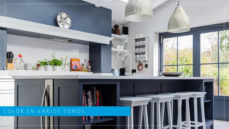 ¿Qué es y cómo diseñar una cocina monocromática?