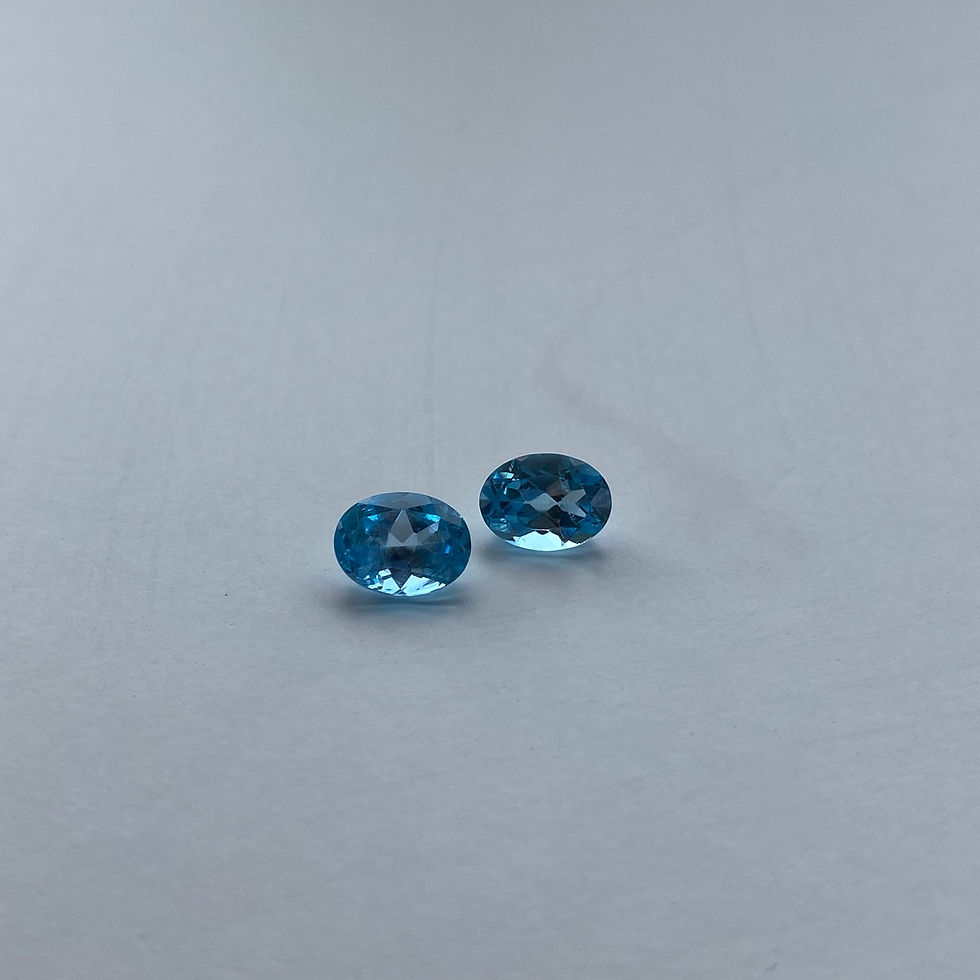Thumbnail: Swiss Blue Topaz Pair 3.17 Carats