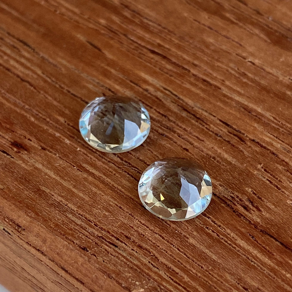 Thumbnail: Aquamarine Pair 1.97ct Round