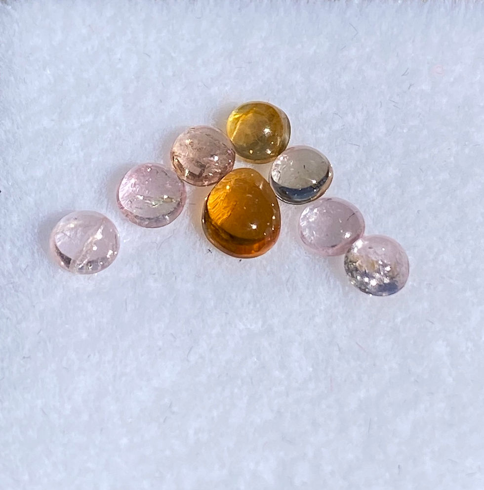 Thumbnail: Tourmaline Cabochon Suite 1.20 Carats