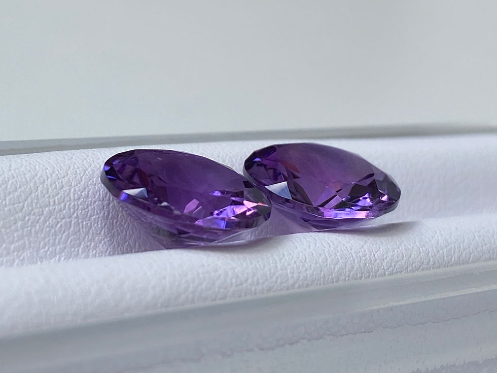 Thumbnail: Amethyst Round Pair 11.35 Cts