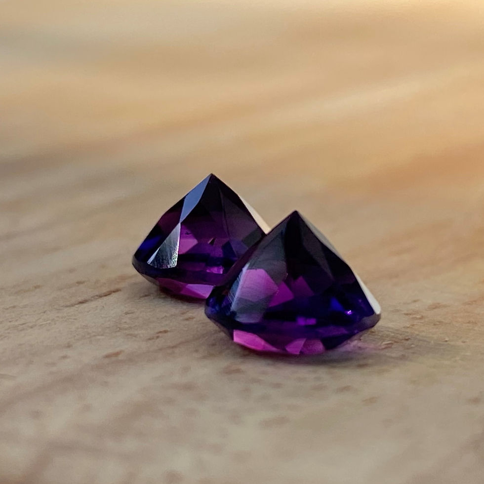 Thumbnail: Amethyst Round Pair 2.65ct