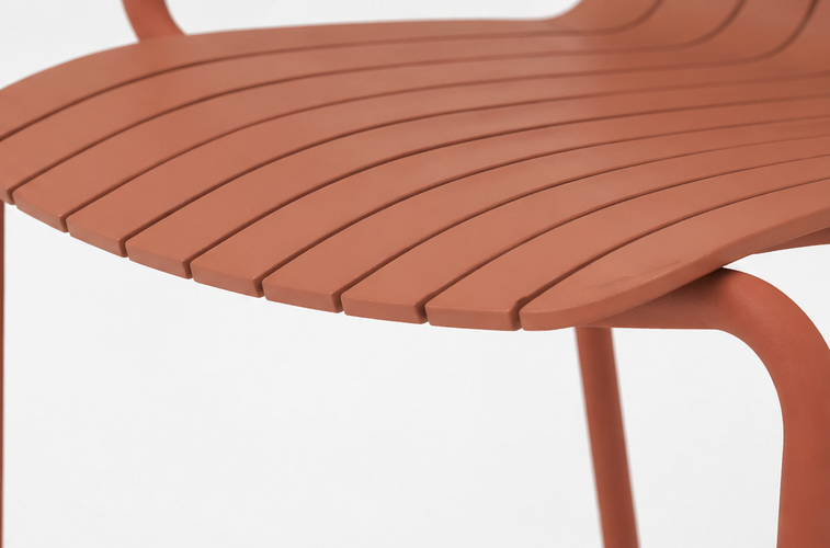 Miniatura: "Revi" Outdoor Chair in Orange or Light Grey
