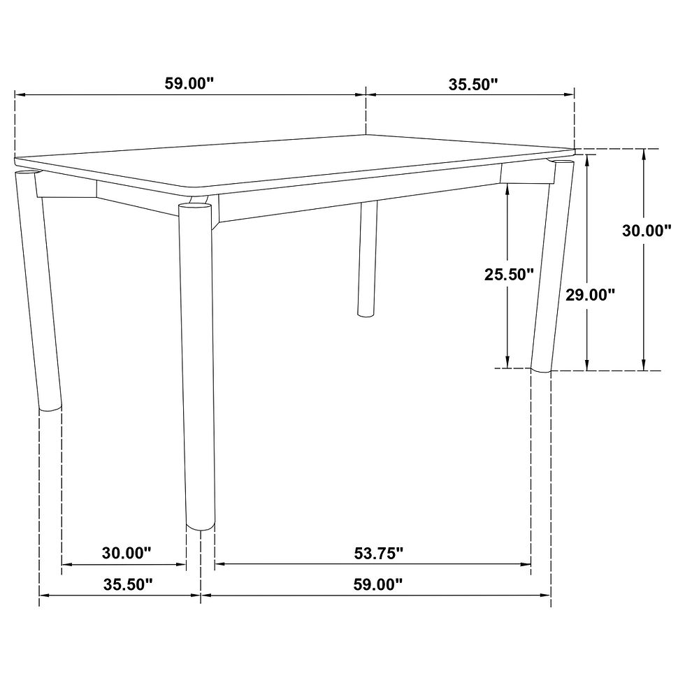 Miniatura: "Parkridge" 7-Pcs Dining Set In Wood Walnut Finish
