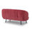 Miniatura: "Dizzy" Loveseat In Green o Red Velvet Fabric