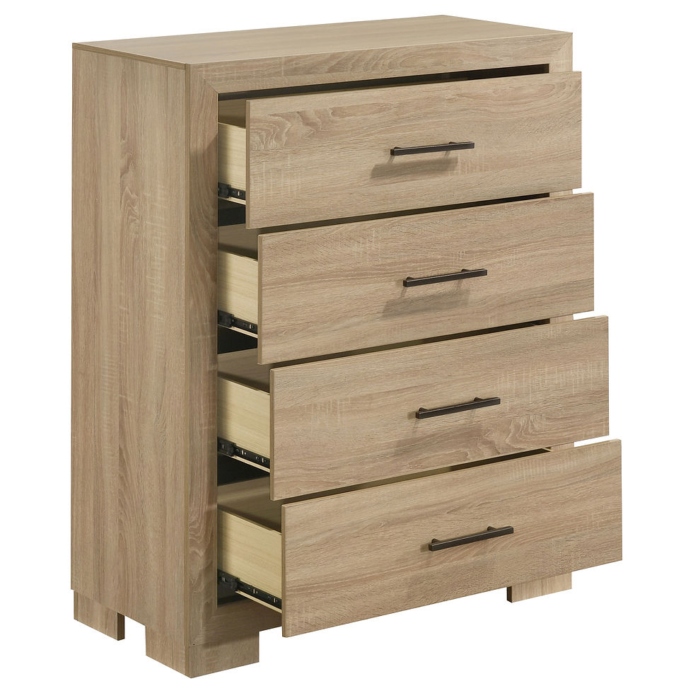 Miniatura: "Arielle" 4-Drawer Chest In Light Oak Finish