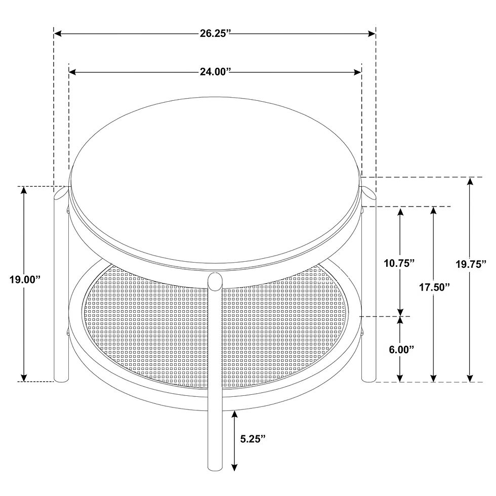 Thumbnail: "Arini" Round Side Table in Black