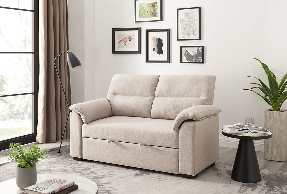 Miniatura: "Oasis" Loveseat Convertible to Sleeper in Fabric