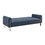 Miniatura: "Roxy" Sofa + Bed in Blue Chenille