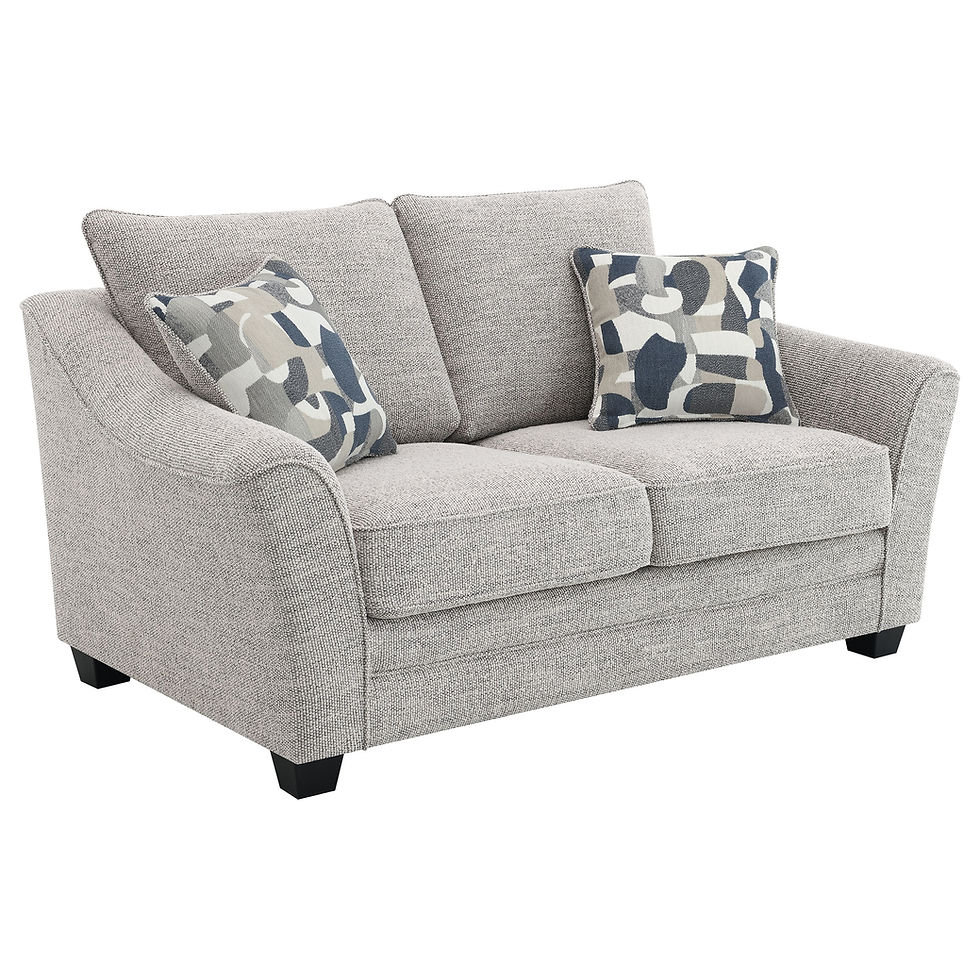 Thumbnail: "Tomkins" Living Room Set in Grey Fabric