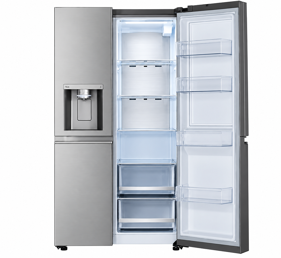 Miniatura: "LG" 27 cu. ft. Side-By-Side InstaView® Refrigerator in Black Steel or Stainless