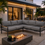 Thumbnail: "Amber" 2-Pcs Outdoor Sectional in Grey Aluminum
