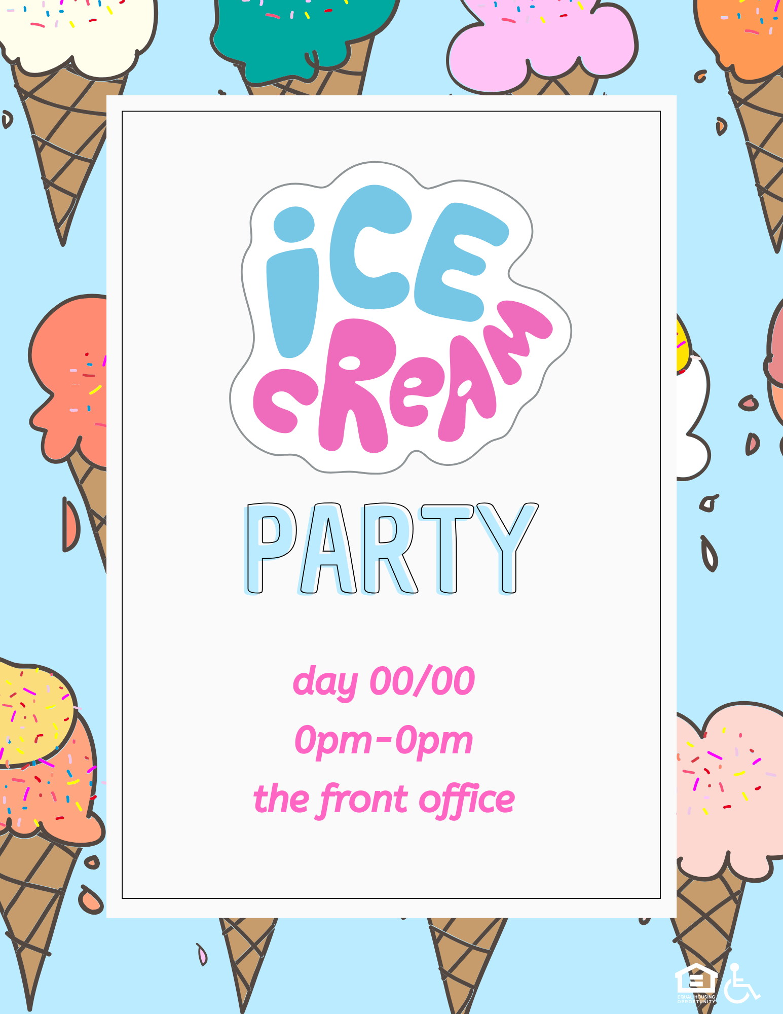 Summer Event - Ice Cream Party (Blue)