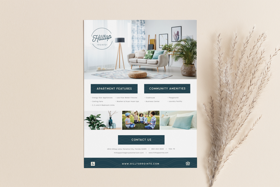 Leasing Flyer for Hilltop Pointe
