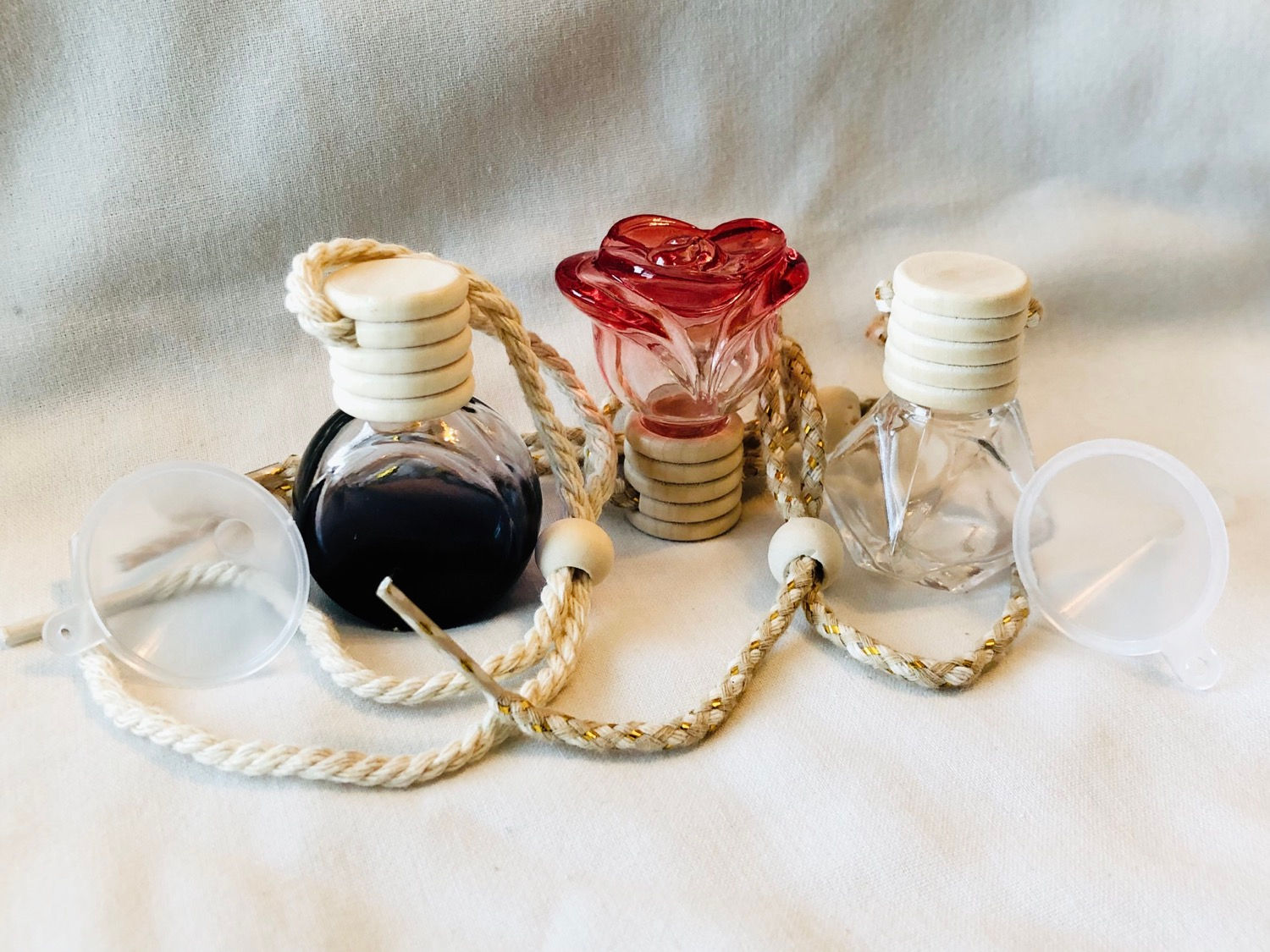 8 ml Fragranced Oil Car Freshener Hanging Pendant with funnel