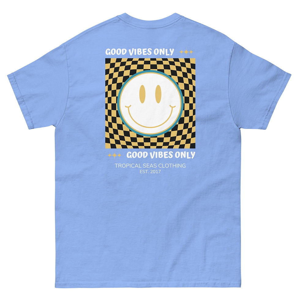 Thumbnail: Men's Good Vibes Smiley Face classic tee