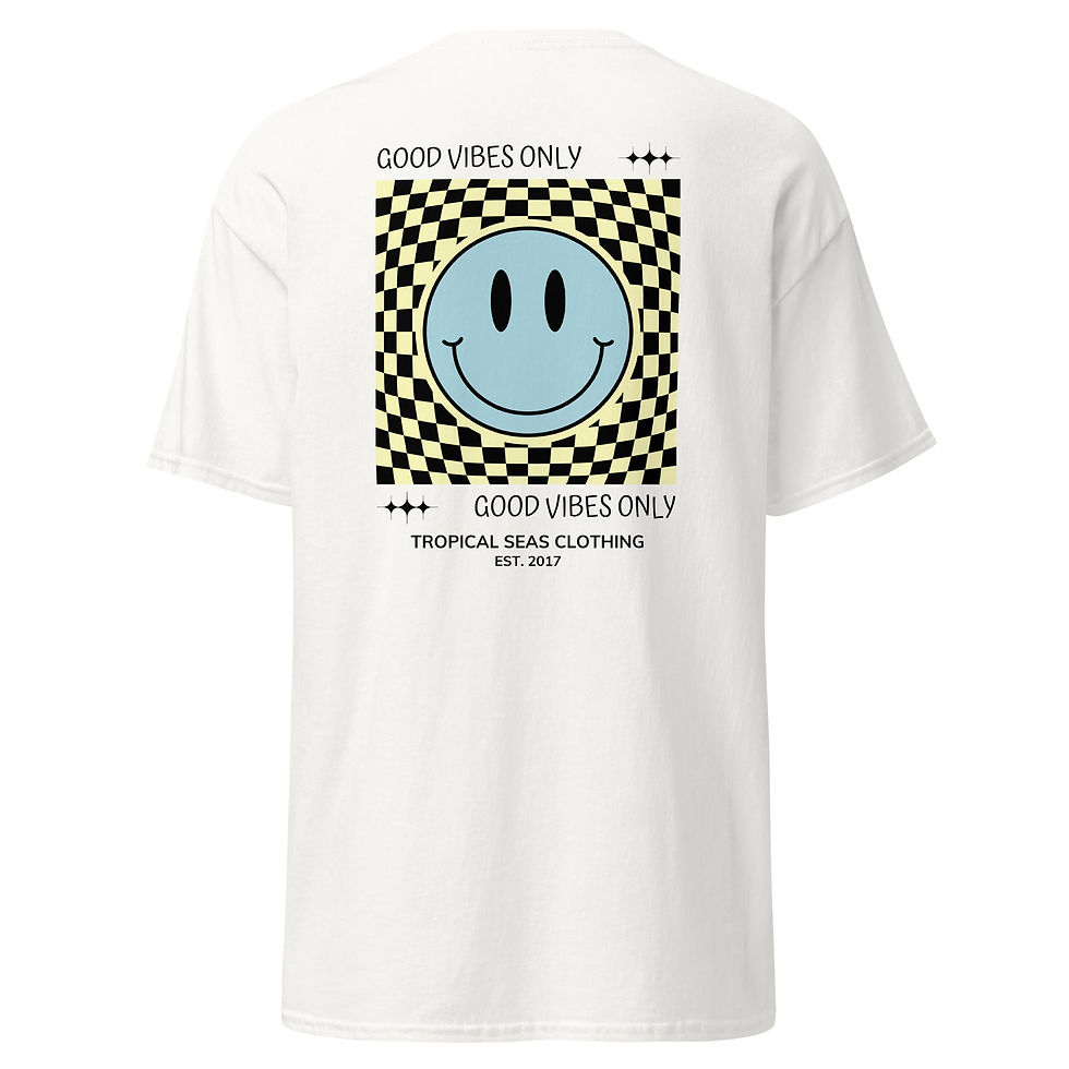 Miniatura: Men's Good Vibes Smiley Face classic tee