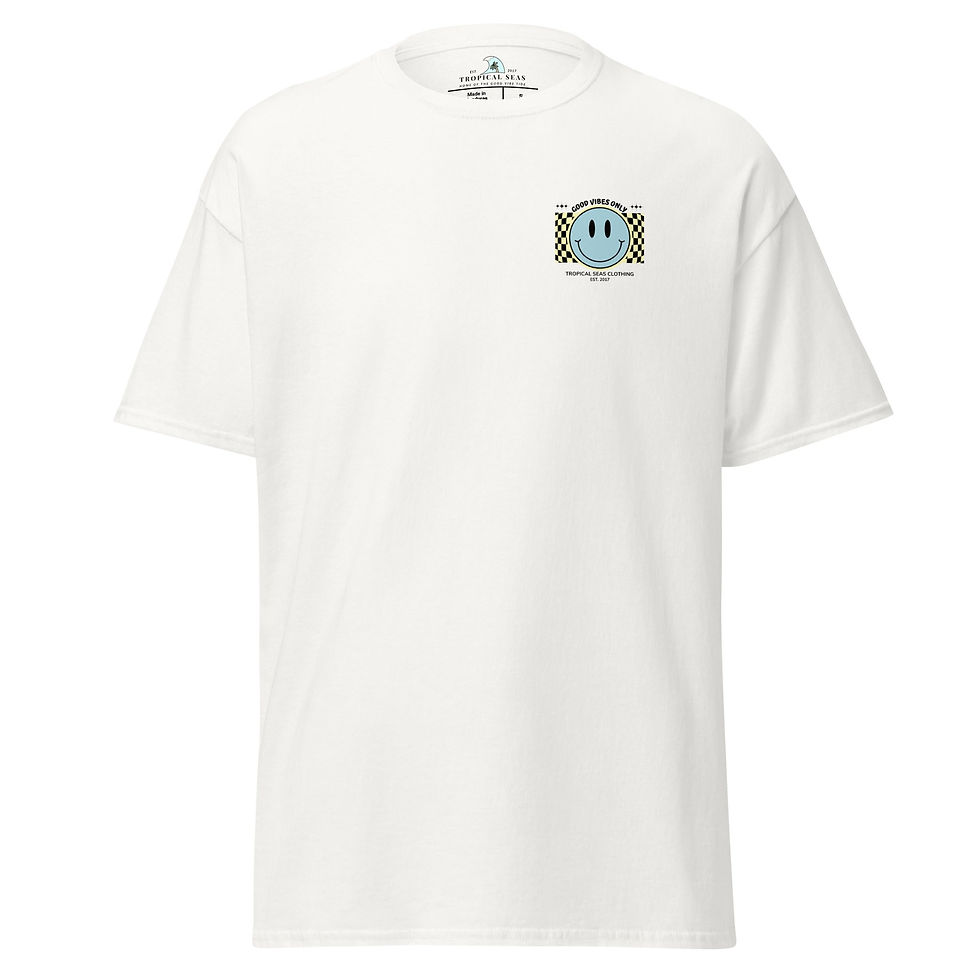 Miniatura: Men's Good Vibes Smiley Face classic tee