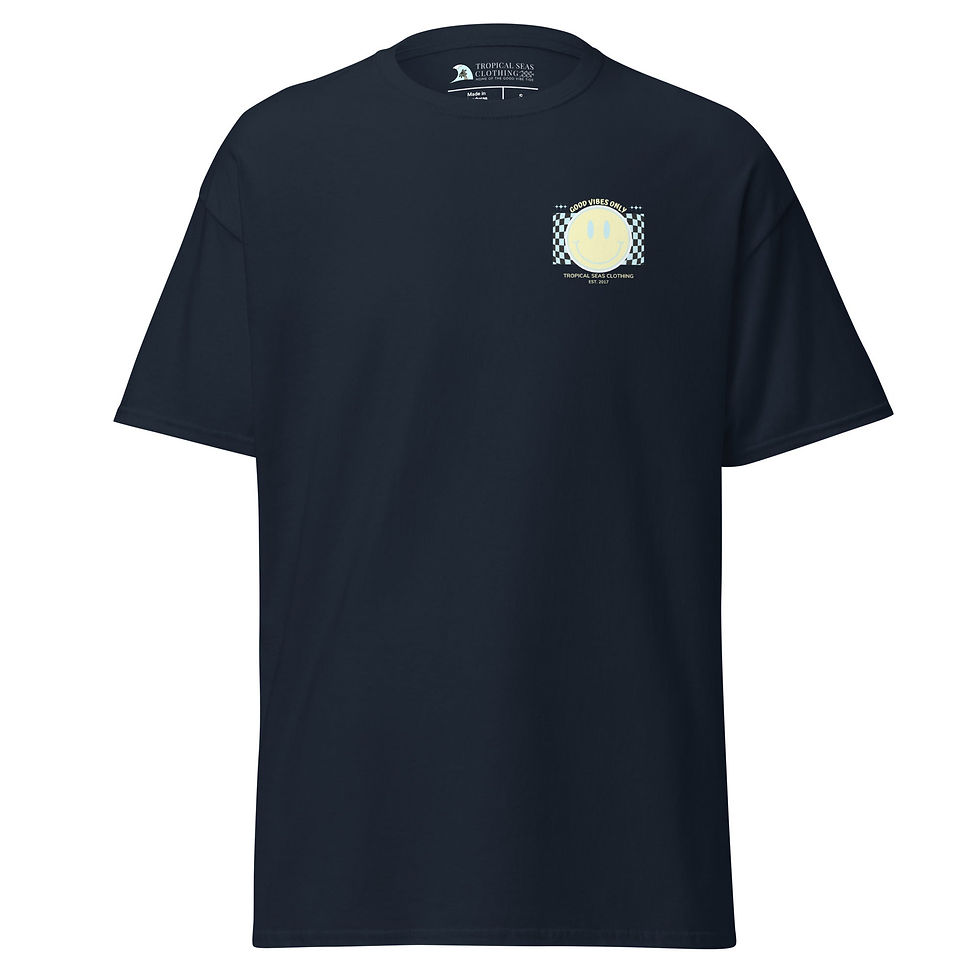 Miniatura: Men's Good Vibes Smiley Face classic tee