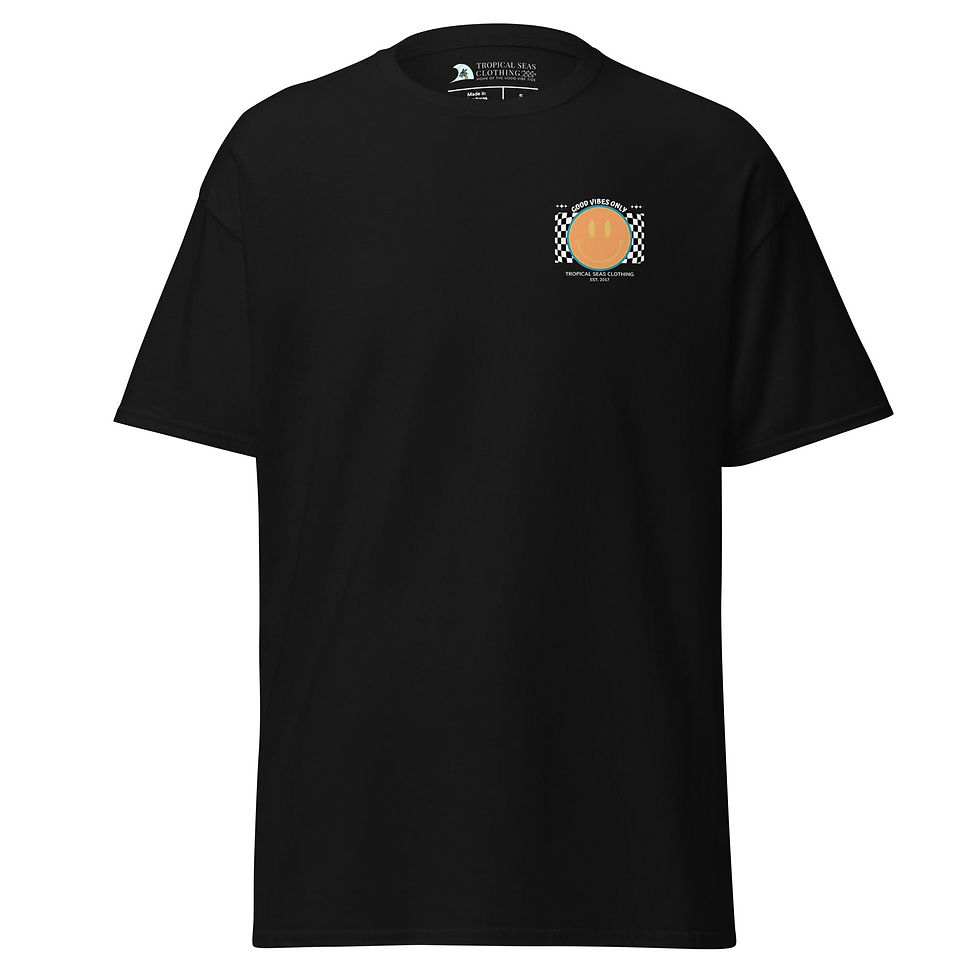 Miniatura: Men's Good Vibes Smiley Face classic tee