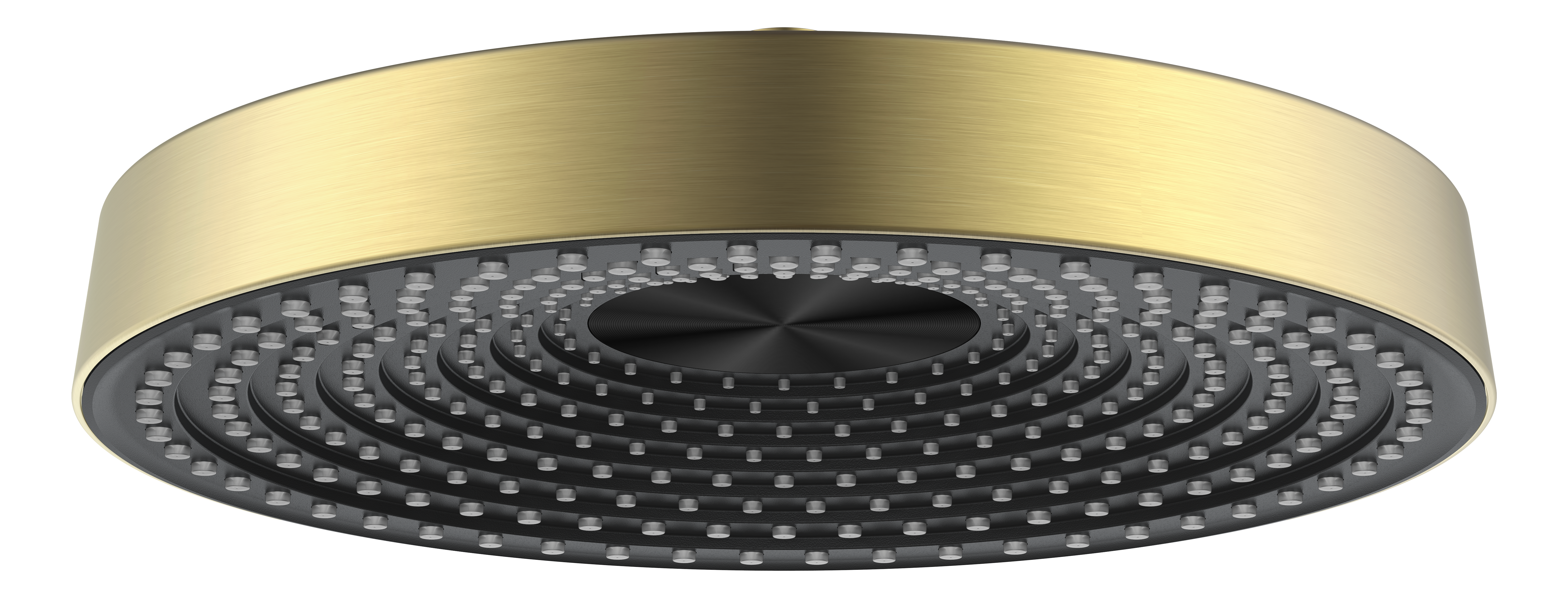 ראש גשם  לקיר/תקרה דגם מדורג זהב מט